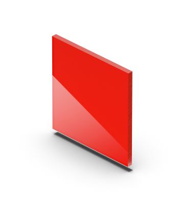 Plexiglas® GS Fluoreszierend Rot 3mm - Platten auf Maß
